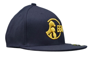 The Gorilla - Black Fitted Flexfit Cap (Various Logo Colors)