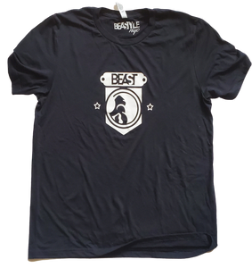 Black T-Shirt with White Gorilla Shield