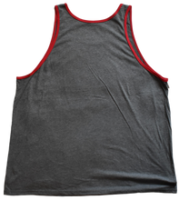 Load image into Gallery viewer, The Bull Gray Tank Top with Red Trim