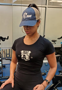Black Lady Tee with Gorilla Shield