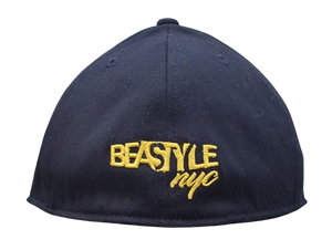 The Gorilla - Black Fitted Flexfit Cap (Various Logo Colors)