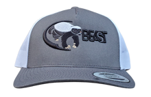 Load image into Gallery viewer, The Honey Badger - Gray and White Trucker Mesh