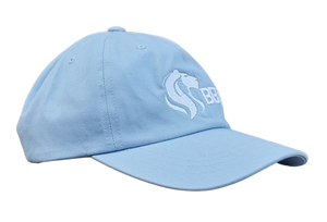 Sky Blue Lady's Cap with White Lady Lioness Graphic