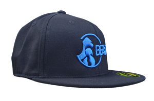 The Gorilla - Black Fitted Flexfit Cap (Various Logo Colors)