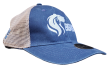 Load image into Gallery viewer, Trucker Mesh Pony Tail Cap with Lady Lioness Graphic