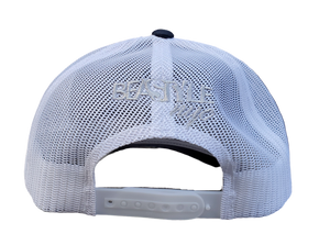 The Elephant - Navy Blue and White Trucker Mesh