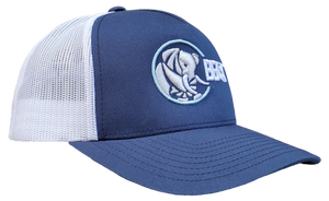 The Elephant - Navy Blue and White Trucker Mesh