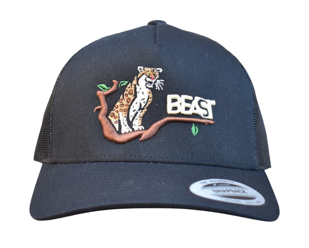 The Leopard - Black Trucker Mesh
