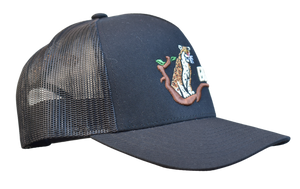 The Leopard - Black Trucker Mesh