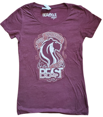The Lady Lioness - Maroon Tee