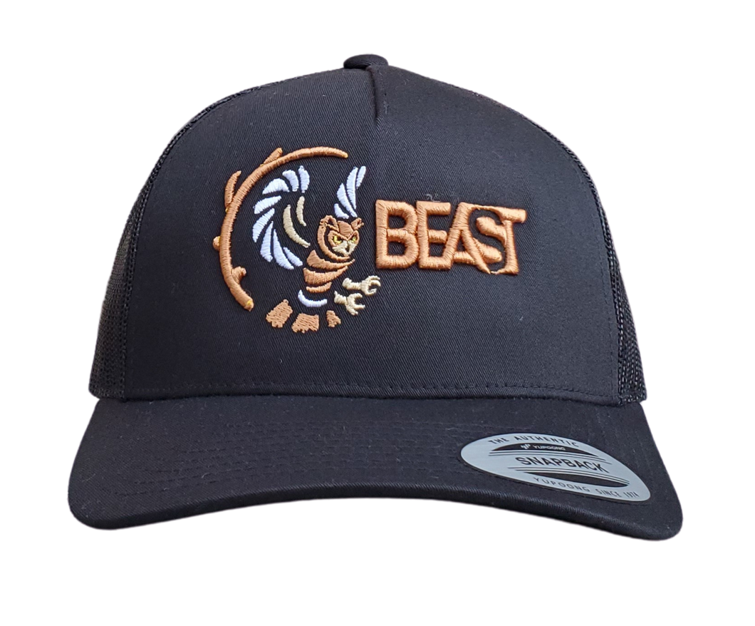 The Owl - Black Trucker Mesh