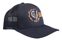 Load image into Gallery viewer, The Owl - Black Trucker Mesh