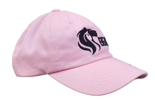 Load image into Gallery viewer, Pink Lady&#39;s Cap with Black Lady Lioness Graphic