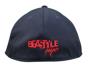 The Gorilla - Black Fitted Flexfit Cap (Various Logo Colors)