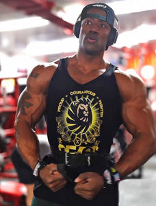 The Lion Black Tank Top