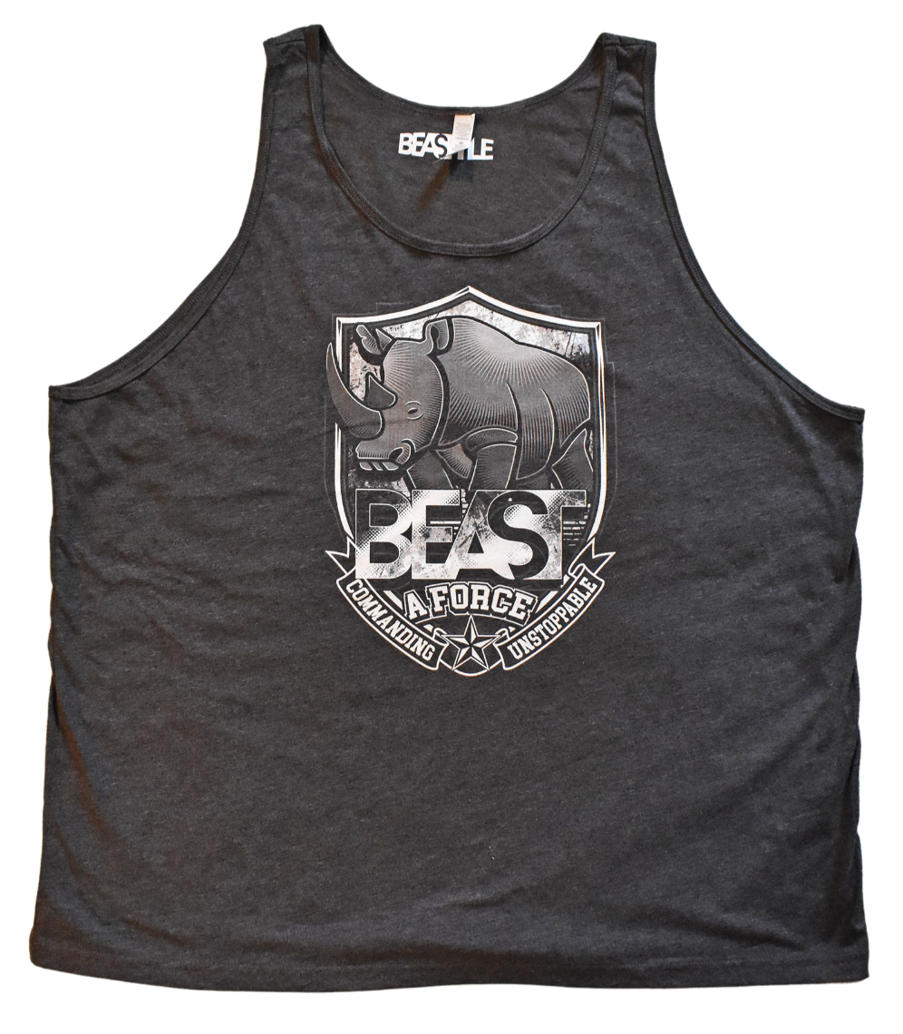 The Rhino Dark Gray Tank Top