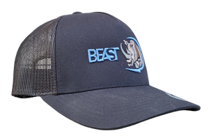 The Rhino - Black Trucker Mesh