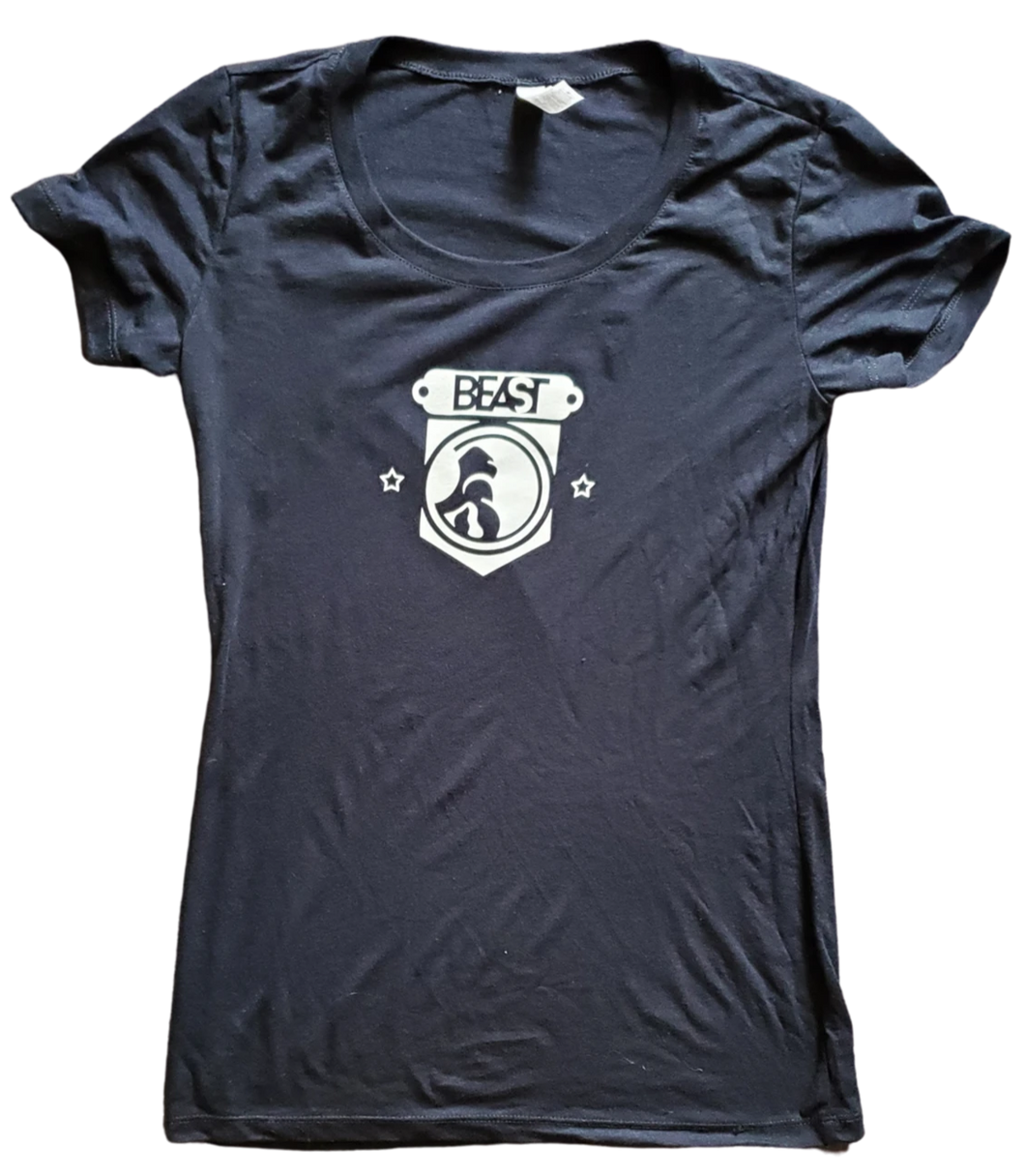 Black Lady Tee with Gorilla Shield
