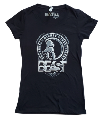 Black Lady Tee with Gorilla Graphic