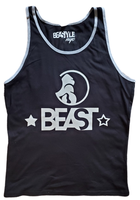 The Gorilla Black Tank Top with Gray Trim