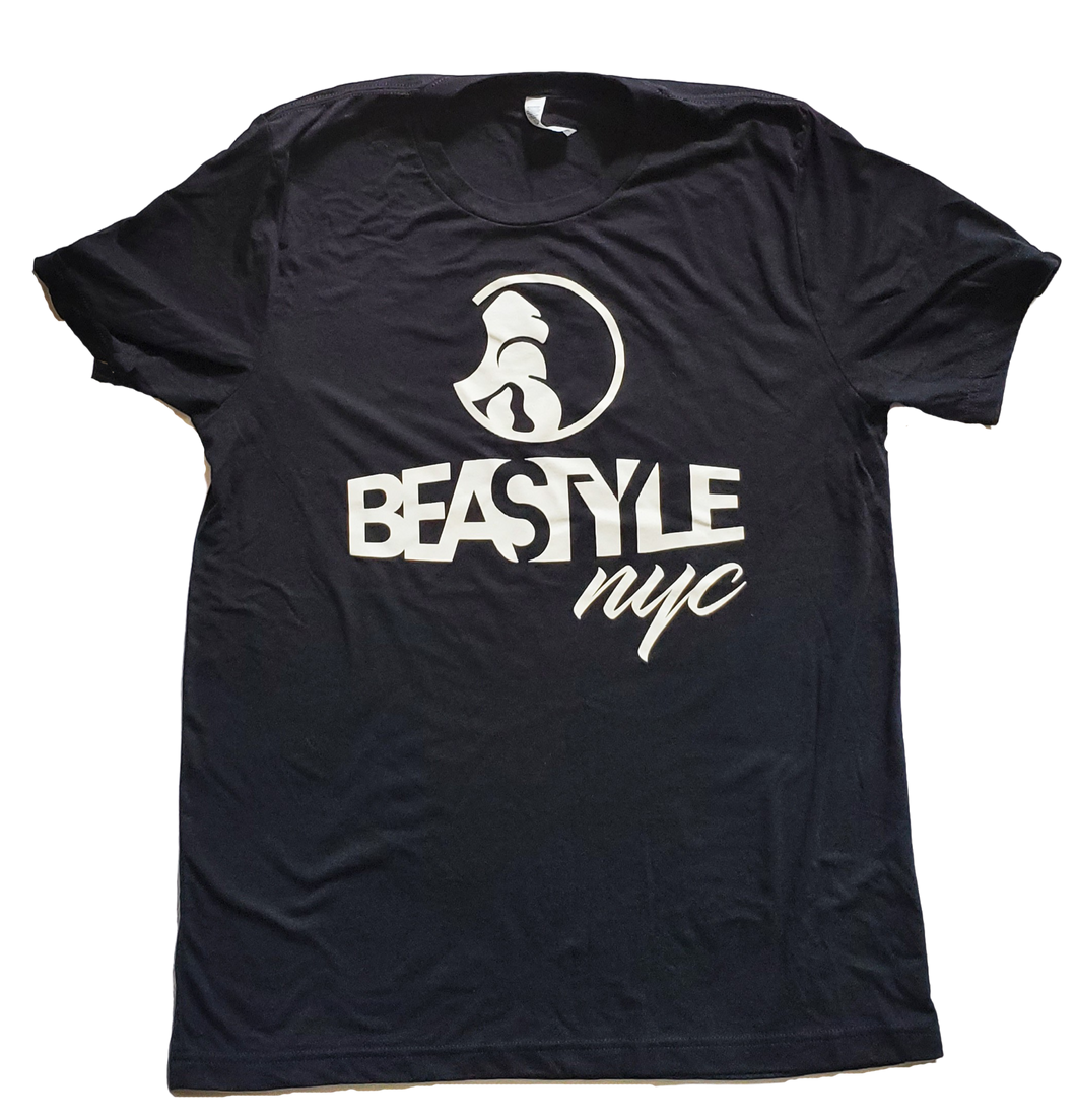 Black T-Shirt with White Gorilla Graphic
