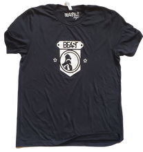 Load image into Gallery viewer, Black T-Shirt with White Gorilla Shield