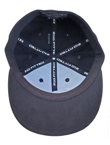 The Gorilla - Black Fitted Flexfit Cap (Various Logo Colors)