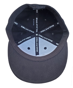 The Gorilla - Black Fitted Flexfit Cap (Various Logo Colors)